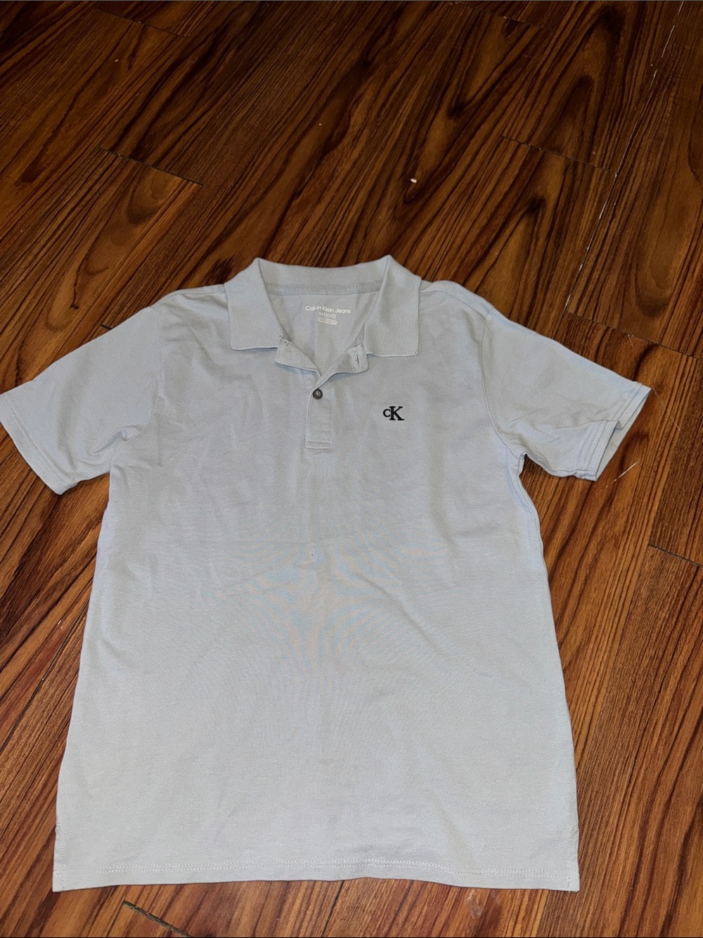 Calvin Klein Pale Blue Men’s Polo with CK Logo